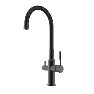 Смеситель для кухни Lemark Expert LM5083BL-Black с подключением к фильтру с питьевой водой чёрный